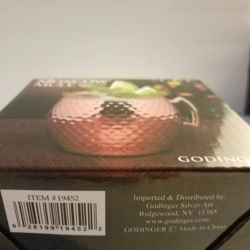 Godinger Moscow Mule Dimple Mug New